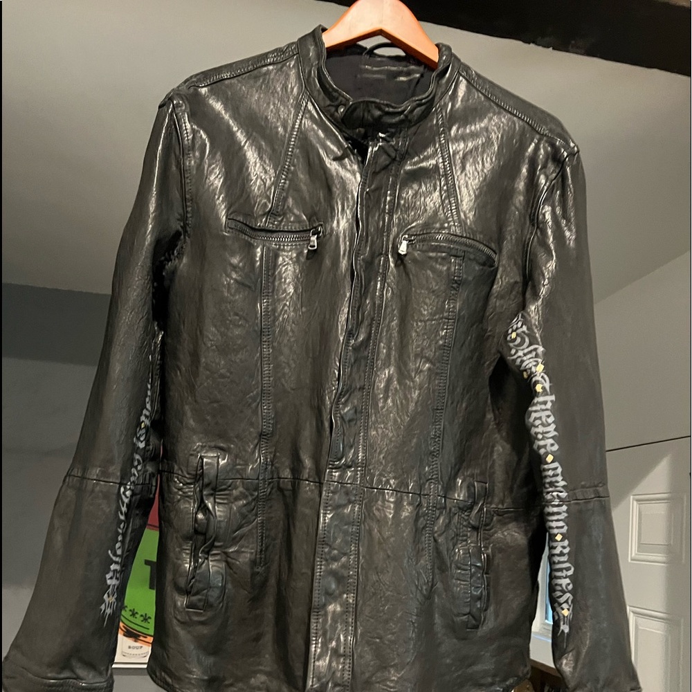 Mens quality leather jacket